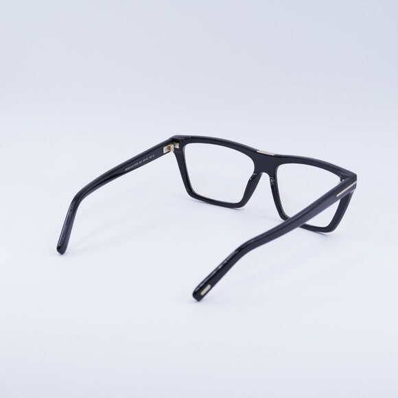 Tom Ford FT5912-B 001 Eyeglasses Black 57mm Square Frame,Blue Light Block Lenses - Picture 4 of 8